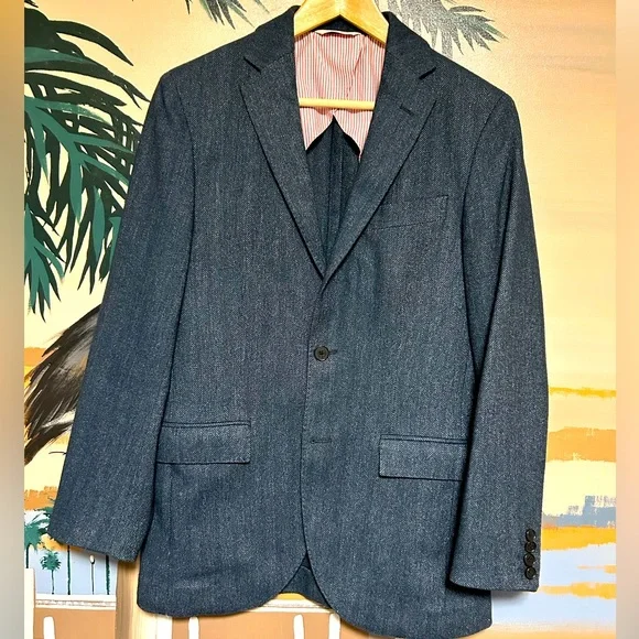 Brooks Brothers herringbone blazer jacket - Picture 1 of 9